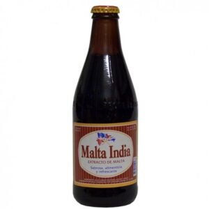 Bebida de malta india botella de cristal